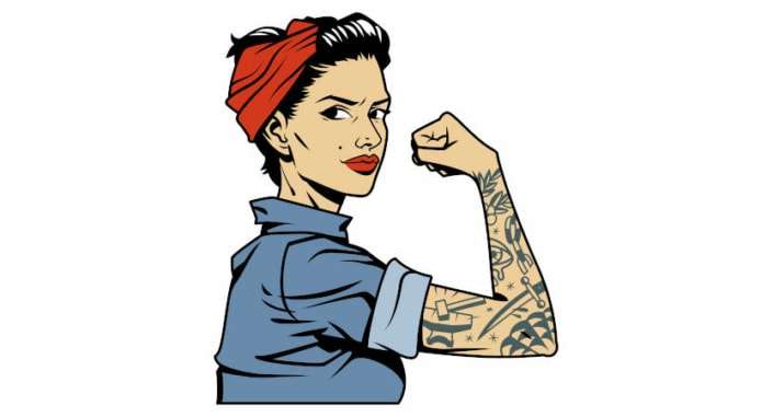 strong woman as symbol for empowerment