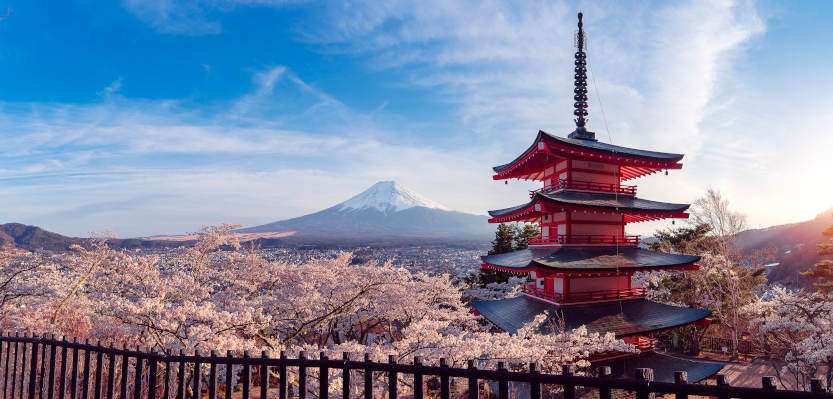 japanese landscape as ikigai symbol