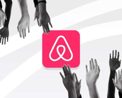 Airbnb Logo with Hands