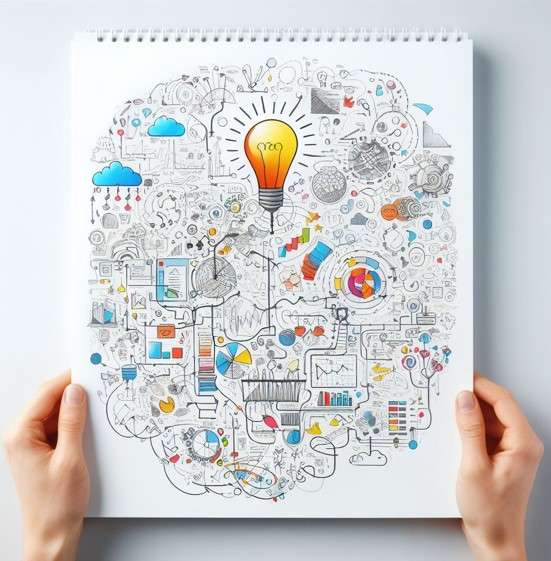 exmaple for a bad mind map with too much information