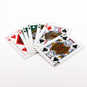 Playing cards as a symbol for team bonding games