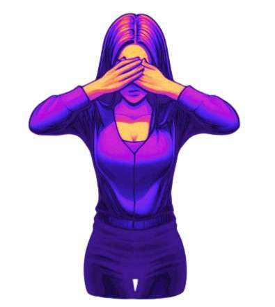 woman showing inattention to results